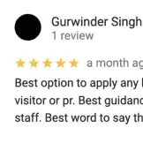 Google review