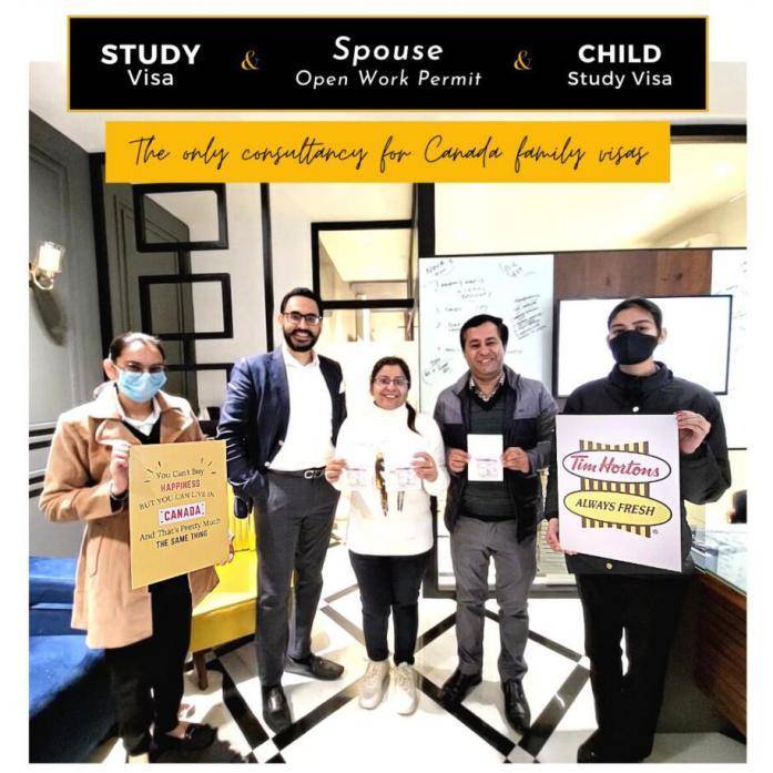 Canada Study Visa and Spouse Open Work Permit and Child Study visa from India